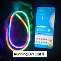 Bike Headlight 1.5 feet Drl Smart Neon Light| Mobile Control Running Drl Light For Bikes | Fh Modified