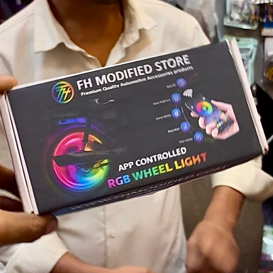 Universal RGB App-Controlled Bike Wheel Drum Light (140+ Modes)