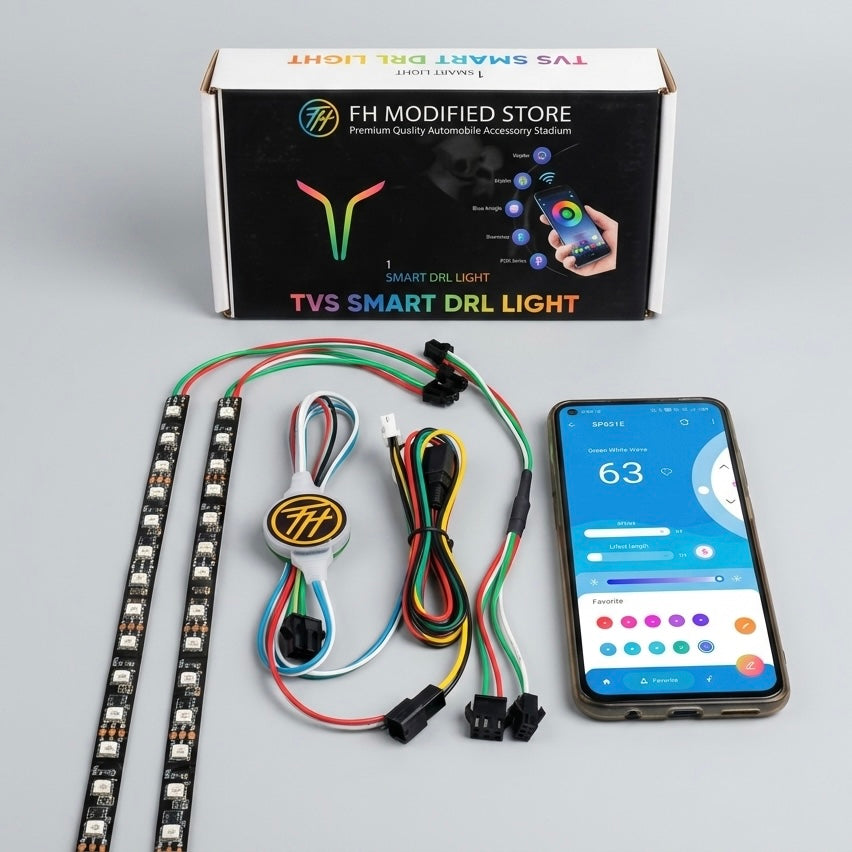 TVs Ntorq Smart Rgb Drl Light | Colour Changing Running Drl Light for Ntorq modification