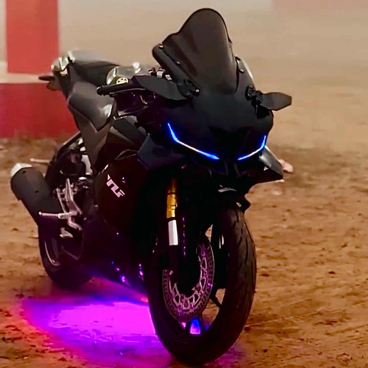 Yamaha R15 V3 Smart Bluetooth DRL Headlight Mod Kit – Multi-Colour Chasing & 140 Running Mods | Fully Waterproof