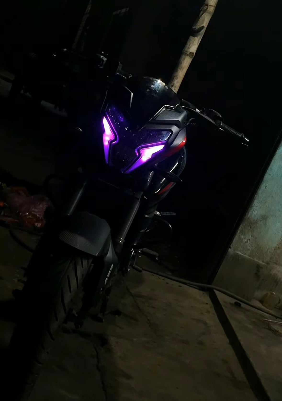 Pulsar NS125 / NS200 Smart Bluetooth DRL Lights | Custom Headlight Drl Rgb App controlled 144 Matrix Modes