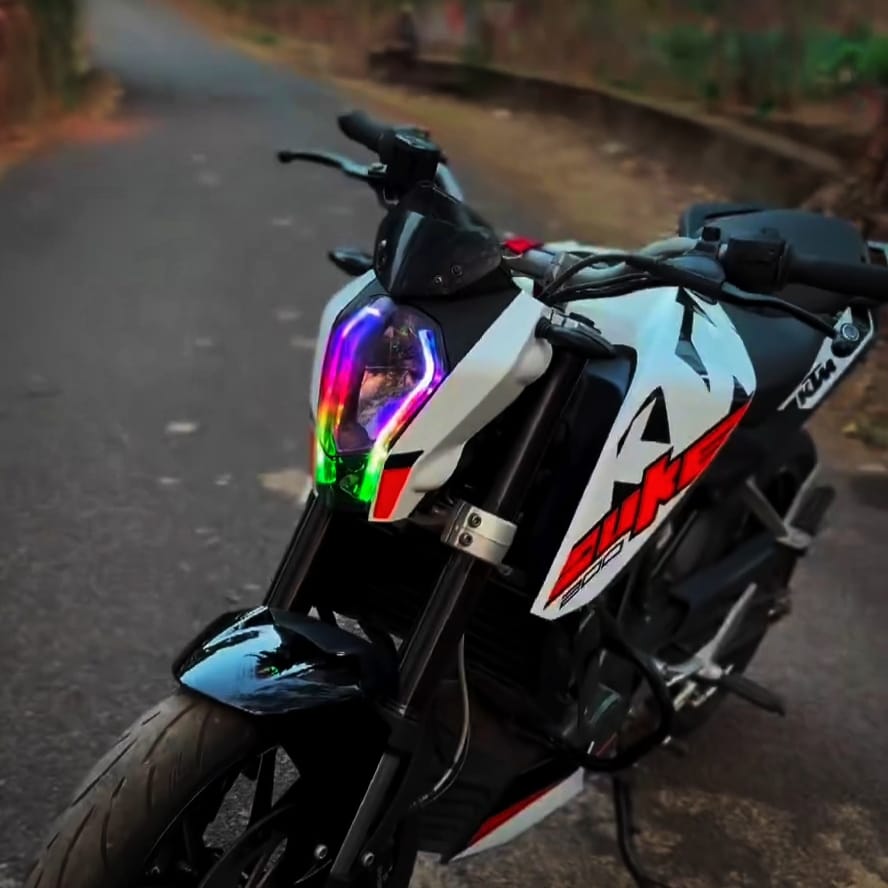 Flexible Smart DRL Light For  All Bike Headlight |Mobile App Controlled  ,R15 ,MT15 ,R15V4 ,R15 V4 ,pulsar ,hero extreme