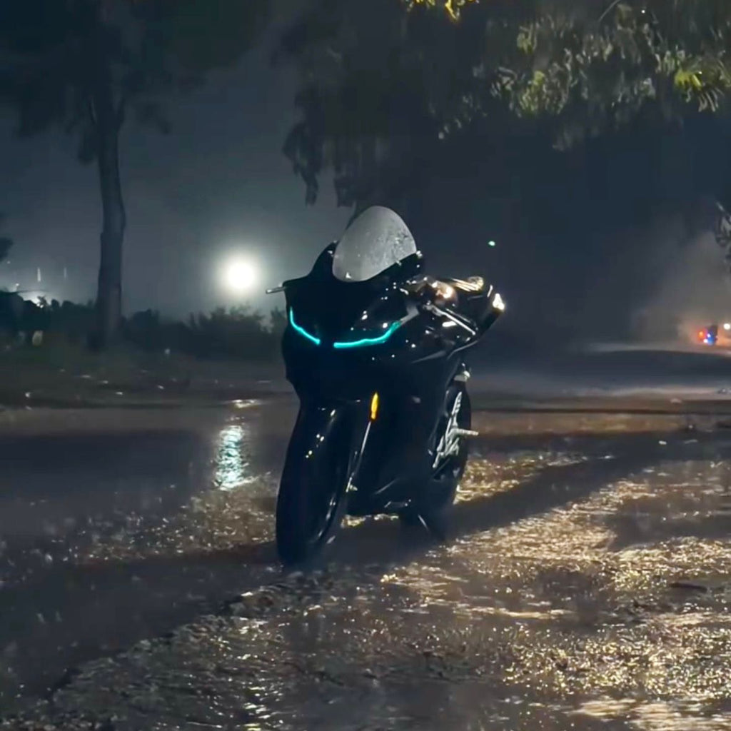 Flexible Smart DRL Light For  All Bike Headlight |Mobile App Controlled  ,R15 ,MT15 ,R15V4 ,R15 V4 ,pulsar ,hero extreme