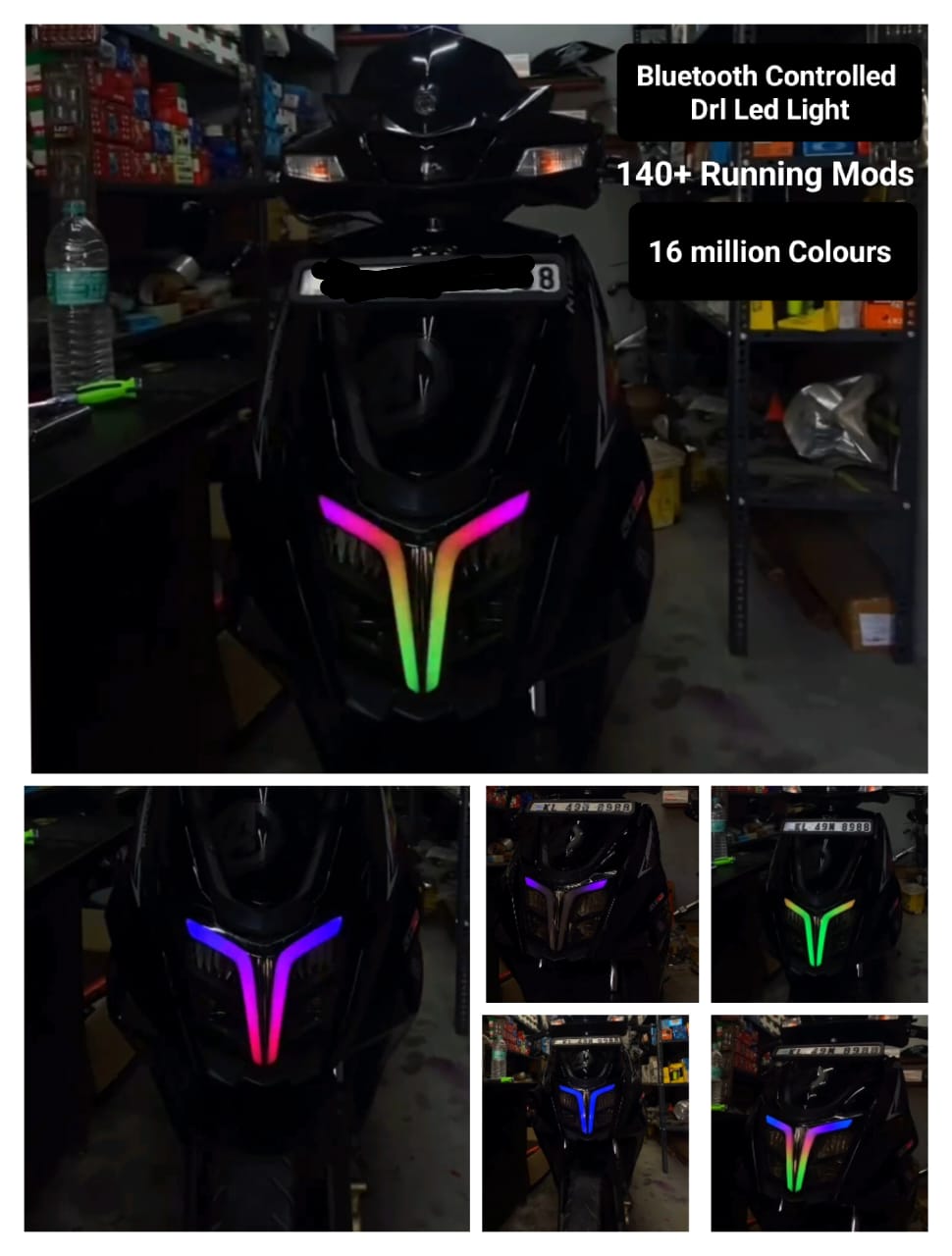 TVs Ntorq Smart Rgb Drl Light | Colour Changing Running Drl Light for Ntorq modification